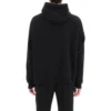 Oversized-Popover-Hoodie mit Schriftzug-Logo „Black White“ 674986TMVB51070