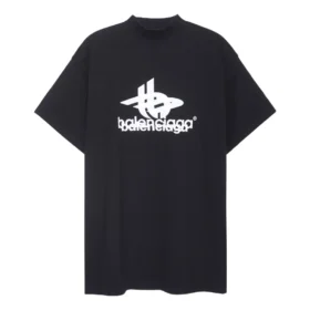 Oversized-Sport-T-Shirt zum Kombinieren „Black White“ 739028TPVF21070