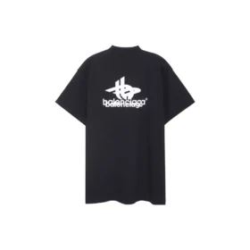 Oversized-Sport-T-Shirt zum Kombinieren „Black White“ 739028TPVF21070