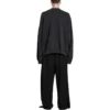 Oversized-Sweatshirt mit Rundausschnitt und Perforation „Black Faded“ 762718TPVD91055