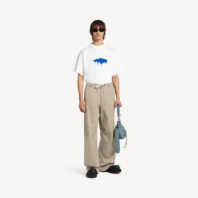 Oversized-T-Shirt für Herren von Wet Brush in Weiß