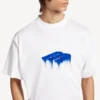 Oversized-T-Shirt für Herren von Wet Brush in Weiß Oversized-T-Shirt für Herren von Wet Brush in Weiß
