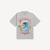 Oversized-T-Shirt im Vintage-Surfer-Stil für Herren in Balenciaga-Grau
