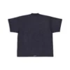 Oversized-T-Shirt mit Lasche „Schwarz“ 694576TMVJ21151