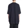 Oversized-T-Shirt mit Lasche „Schwarz“ 694576TMVJ21151