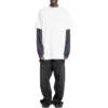 Oversized-T-Shirt mit Lochmuster „White“ 761460TPVD49000