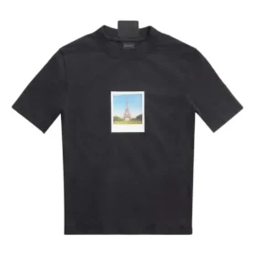 Paris By Day Tight Small Fit T-Shirt „Black Faded“ 745019TOVC71055