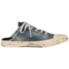 Paris Distressed Denim Pantoletten „Blue“ 693952W3RCL4090