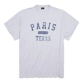 Paris France T-Shirt Oversized „Heather Grey“ 787349TRVO81300
