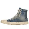 Paris High-Top-Sneaker „Blue Destroyed Denim and Rubber“ 688756W3RCL4090