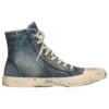 Paris High-Top-Sneaker „Blue Destroyed Denim and Rubber“ 688756W3RCL4090