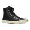 Paris High-Top-Sneaker „Schwarzes Leder und weißer Gummi“ 688756W3RCA1090