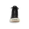 Paris High-Top-Sneaker „Schwarzes Leder und weißer Gummi“ 688756W3RCA1090