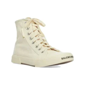 Paris High-Top-Sneaker „Weiße, aufgeraute Baumwolle und weiße Sohle“ 688752W3RC49090