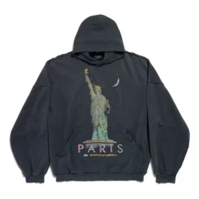 Paris Liberty Hoodie Oversized „Schwarz“ 739024TQVS11083