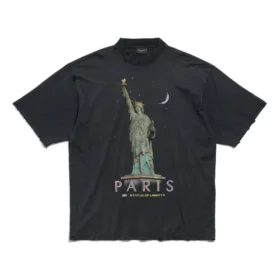 Paris Liberty T-Shirt „Schwarz“ 764235TQVR91083