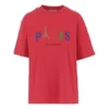 Paris Love Regular T-Shirt mit Aufdruck, kurzärmelig, rot 594599TGV435640
