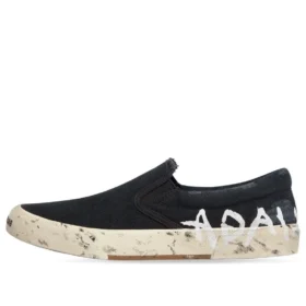 Paris Low-Top-Slip-On-Schuhe „Washed Black Cotton“ 710297W3RR51099