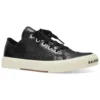 Paris Low-Top-Sneaker „Black Leather and White Rubber“ 688757W3RCB1090
