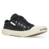 Paris Low-Top-Sneaker „Schwarze, zerrissene Baumwolle und weißer Gummi“ 688754W3RC21090