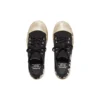 Paris Low-Top-Sneaker „Schwarze, zerrissene Baumwolle und weißer Gummi mit Graffiti“ 688754W3RR51099