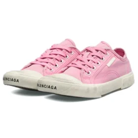 Paris Low-Top-Sneaker „Washed Pink Cotton and White Rubber“ 688757W3RC25590