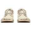 Paris Low-Top-Sneaker „Weiße, zerrissene Baumwolle und weißer Gummi mit Graffiti“ 688757W3RR59010