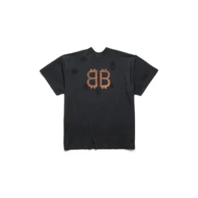 Paris Moon Double Front T-Shirt Oversized „Black“ 791615TQVY22020