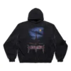 Paris Moon No Pocket Hoodie Oversized „Black Faded“ 744462TOVE31055