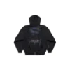 Paris Moon Oberbekleidung Oversize-Hoodies mit Reißverschluss „Schwarz“ 744444TOVE51055