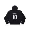 Paris Soccer Hoodie mit Reißverschluss, Medium Fit „Schwarz Weiß“ 744457TPVS61070