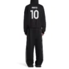 Paris Soccer Hoodie mit Reißverschluss, Medium Fit „Schwarz Weiß“ 744457TPVS61070