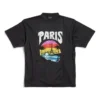 Paris Tropical T-Shirt, Medium Fit „Schwarz“ 764235TPVL91569