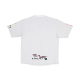 Paris Upside Down T-Shirt Oversized „White“ 698811TMVC9900