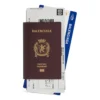 Pass-Brieftasche, lang, für 2 Tickets „Dark Red“ 7877772AA3R6027