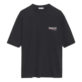 Political Campaign Kurzarm-T-Shirt Schwarz 570791TAV441000