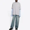 Political Campaign Layer T-Shirt „Grau“ 671401TKVJ11379