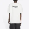 Political Campaign – Rundhals-Shirt mit Stickerei in weiter Passform „Weiß“ 641655TKVJ19084