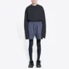 Political Campaign Sweat Shorts „Dark Grey“ 676137TKVI91366