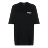 Political Campaign T-Shirt, große Größe, kurzärmelig, schwarz 620941TIV521070