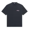 Political Campaign T-Shirt, Large-Fit „Washed Black“ 641675TKVJ19034