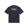 Political Campaign T-Shirt, Large-Fit „Washed Black“ 641675TKVJ19034