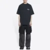Political Campaign T-Shirt, Large-Fit „Washed Black“ 641675TKVJ19034