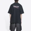Political Campaign T-Shirt, Large-Fit „Washed Black“ 641675TKVJ19034