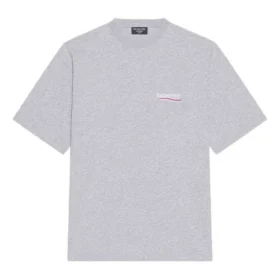 Political Campaign T-Shirt, Large-Passform „Grau“ 641675TKVJ11379
