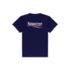 Political Campaign T-Shirt, mittlere Passform „Pacific Blue White“ 620967TKVJ11195