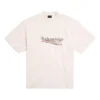 Politisches Stencil-T-Shirt „White Black“ 764235TQVI59784