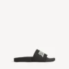 Pool-Sandalen für Herren in Schwarz/Weiß