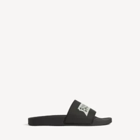 Pool-Sandalen für Herren in Schwarz/Weiß