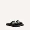 Pool-Sandalen für Herren in Schwarz/Weiß